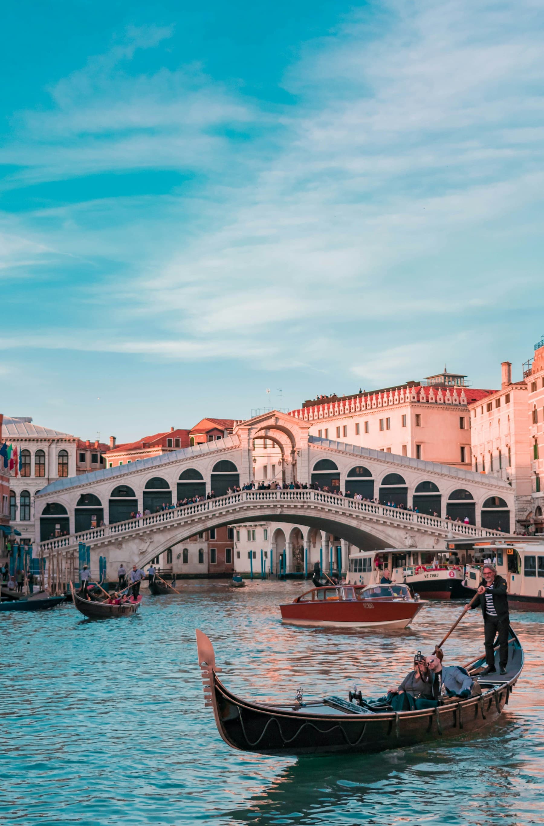 Venice canal and historic architecture supporting a fictitious Prism Private journey preview